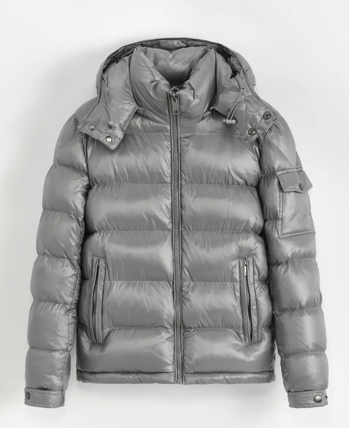 Grey Lux Puffer