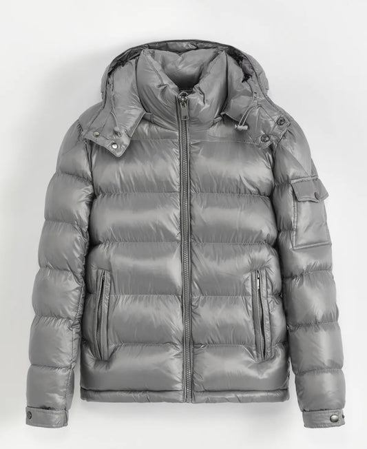 Grey Lux Puffer